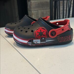 CROCS Kids Star Wars Sandals - Black and Red